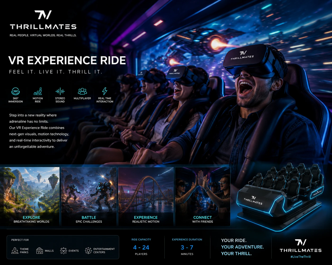 Thrill Mates immersive VR ride experience